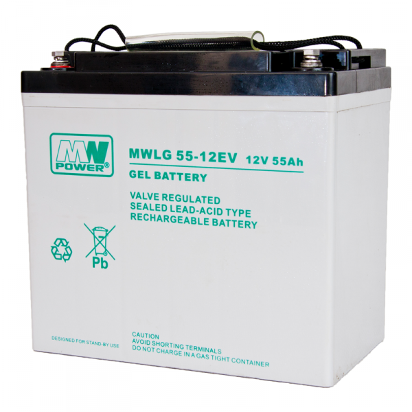 Akumulator żelowy MWLG 55Ah 12V