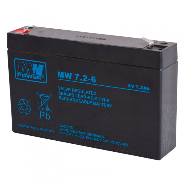 Akumulator MW 7,2Ah 6V
