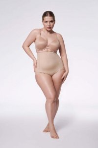Figi 141 Mesh High-Waist Panty Naturalne