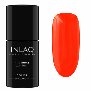 INLAQ Lakier Hybrydowy Neonowy Blaze Tangerin 6ml