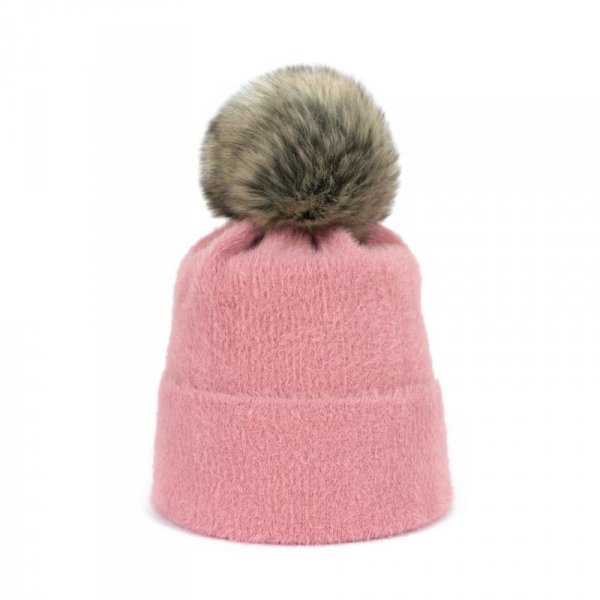 Czapka Soft Fluff Różowa