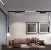 Lampa magnetyczna LED 12W 6000K szynowa liniowa czarna 48V