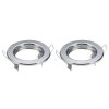 Oczko V-TAC GU10 Okrągłe Stałe Chrom (Opak. 2 szt) VT-778-CH
