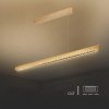 Oprawa V-TAC LED Linear SAMSUNG CHIP LIFUD Driver 36W 60st CCT Zwieszana 120cm Złoty MAT VT-7-36 3000K-4000K-6400K 2880lm 5 Lat 