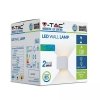 Oprawa Ścienna V-TAC 6W Kinkiet Góra Dół Regulowana Biały Kwadrat IP65 Bridgelux VT-759 4000K 660lm