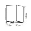 Kinkiet V-TAC BETON G9 LED Kwadrat Ciemny Szary IP20 VT-892