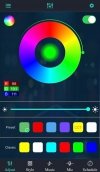 NOWOCZESNA LAMPA stojąca narożna RGB LED+Bluetooth