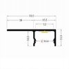 profil LED UNI-TILE12 180st C 1m anod.