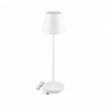 Lampka stołowa nocna V-TAC 2W LED 38cm ładowanie ściemnianie IP54 biała VT-7522 3000K 200lm