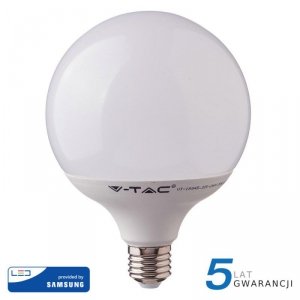 Żarówka LED V-TAC SAMSUNG CHIP 18W E27 GLOBE G120 VT-288 6400K 2000lm 5 Lat Gwarancji