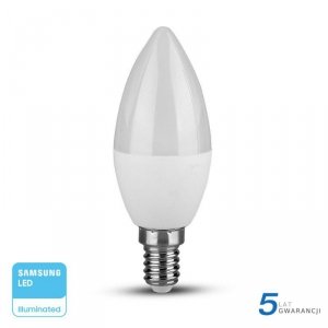 Żarówka LED V-TAC SAMSUNG CHIP 5.5W E14 Świeczka VT-226 4000K 470lm 5 Lat Gwarancji