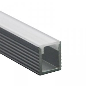 Profil do LED zestaw, ALU anodowany V-TAC 2mb klosz mleczny 7,8x9mm VT-8136