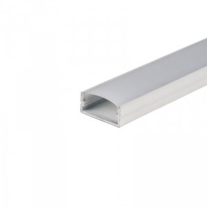 Profil do LED zestaw, ALU na dwie taśmy biały V-TAC 2mb klosz mleczny 23,5x10mm VT-8108-W 5 lat gwarancji