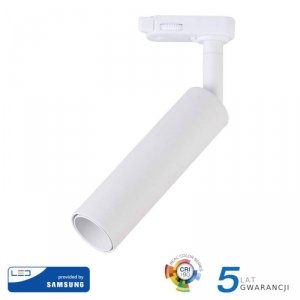 Oprawa 15W LED V-TAC Track Light SAMSUNG CHIP CRI90+ Biała VT-415 4000K 1200lm 5 Lat Gwarancji