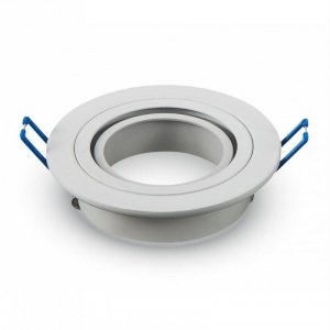 Oczko V-TAC Aluminiowe Odlew 1xGU10 Okrągłe Białe VT-782