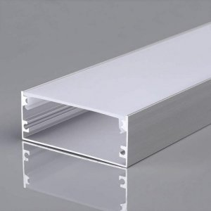 Profil do LED zestaw, ALU anodowany V-TAC 2mb klosz mleczny 20x50mm VT-8206