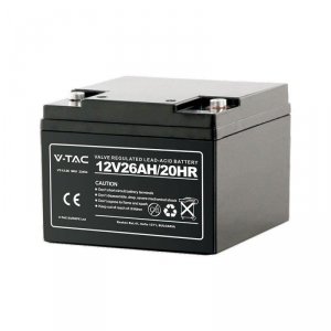 Akumulator Żelowy Bezobsługowy 26AH V-TAC M5 175x165x127mm VT-12-26 5 Lat Gwarancji