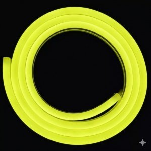 NEON LED 12V SILICONE 6x12 R1 ŻÓŁTY CYTRYNOWY IP67
