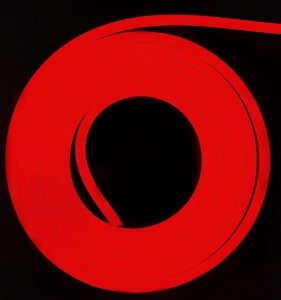NEON LED 24V SILICONE 10x18 CZERWONY IP67