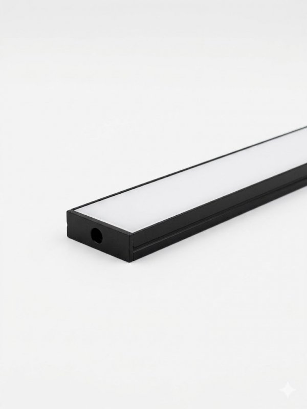 PROFIL LP-3010 CZARNY SZEROKI NAWIERZCHNIOWY ZESTAW 2M.