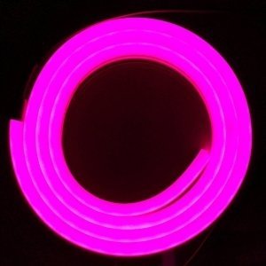 NEON LED 24V SILICONE 6x12 R5 RÓŻOWY IP67