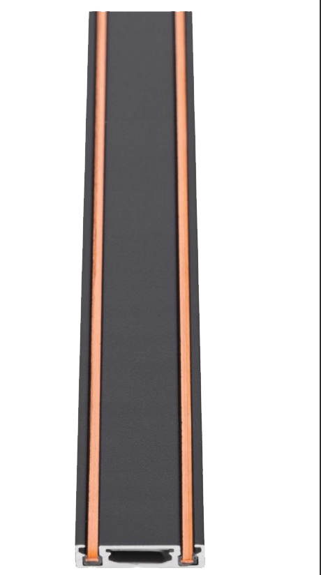 Szyna magnetyczna natynkowa jednofazowa Ultra Slim 48V 1m czarna