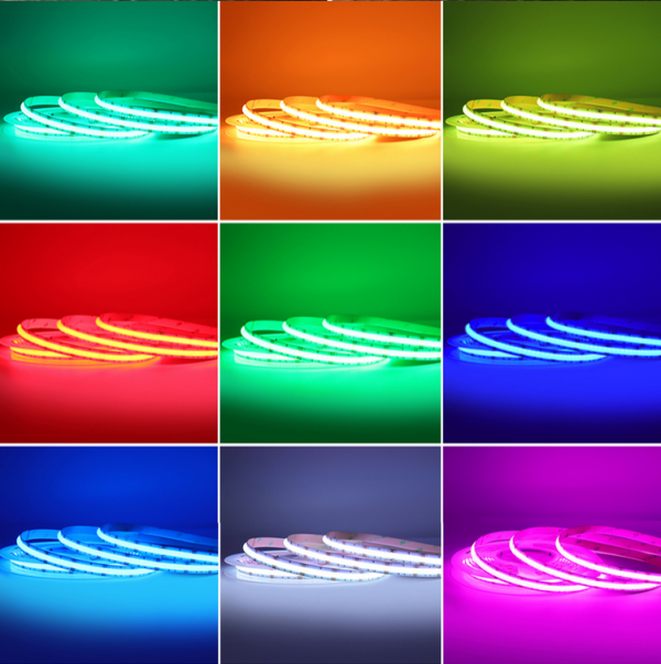 Taśma LED COB RGB 24V 15W 576 LED/m 1m