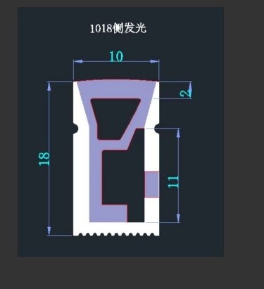 NEON LED 24V SILICONE 10x18 CZERWONY IP67