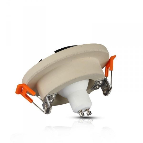 Oczko V-TAC GIPS BETON GU10 Okrągłe Wpuszczane Białe/Chrom VT-862-MRD 5 Lat Gwarancji