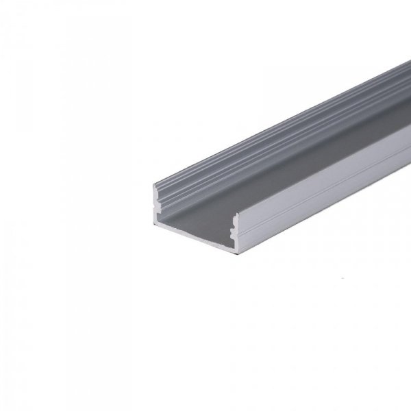 Profil Aluminiowy V-TAC 2mb Anodowany, Klosz Mleczny, Na dwie taśmy 21,5mm VT-8108