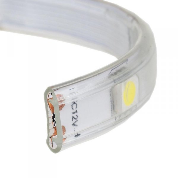 Taśma LED V-TAC 12V SMD5050 150LED IP65 rękaw 6W/m VT-5050 30-IP65 3000K 500lm