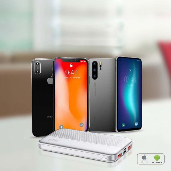 Power bank V-TAC 10000mAh biały 2xUSB type C szybki 22,5W V-TAC VT-10000