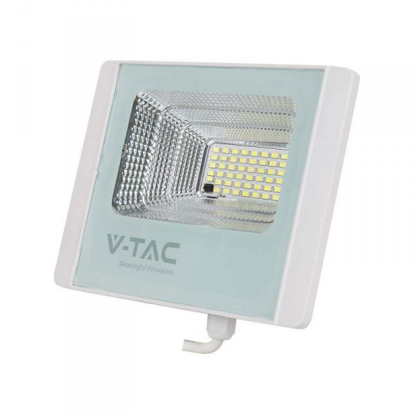 Projektor LED Solarny V-TAC 50W Biały IP65, Pilot, Timer VT-300W 6400K 4200lm