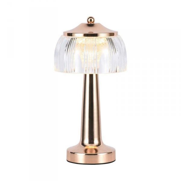 Lampka Biurkowa Nocna V-TAC 1W LED 26cm Ładowanie USB Ściemnianie Złota VT-1048 3000K-6000K 55lm