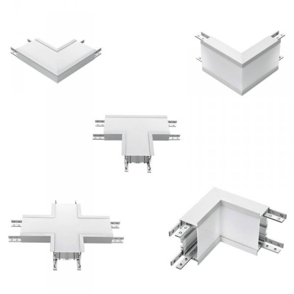 Łącznik L Opraw V-TAC 10W Linear Wewnętrzny Srebrny VT-7-41LN 4000K 1000lm 5 Lat Gwarancji