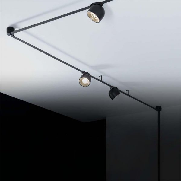 Oprawa projektor szynoprzewód taśmowy 48V V-TAC 12W LED 120st czarna VT-41112 3000K 800lm 3 lata gwarancji