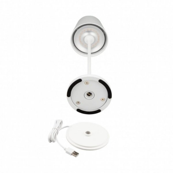 Lampka Biurkowa Nocna V-TAC 1,5W LED Ładowanie Ściemnianie IP54 Biała VT-7997 3000K 150lm