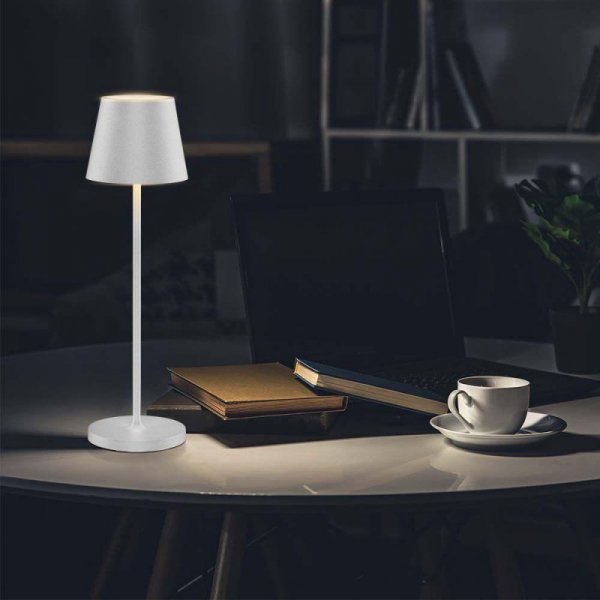 Lampka Biurkowa Nocna V-TAC 1,5W LED Ładowanie Ściemnianie IP54 Biała VT-7997 3000K 150lm