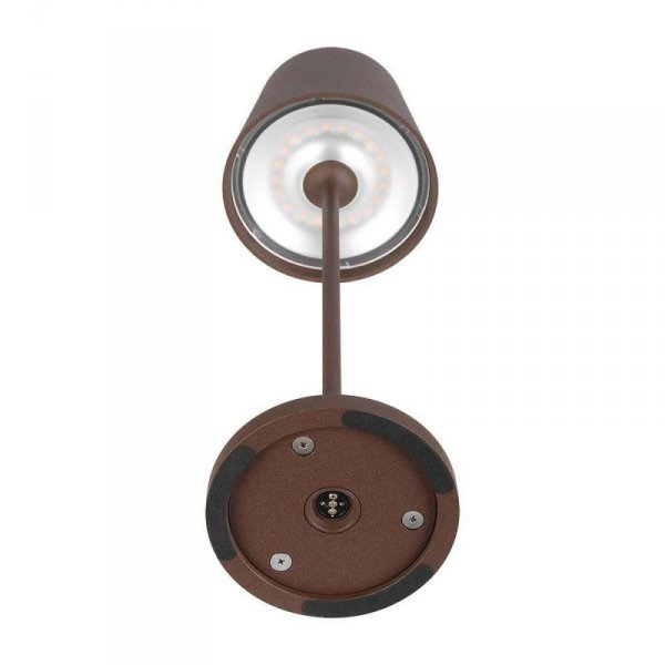 Lampka Biurkowa Nocna V-TAC 1,5W LED Ładowanie Ściemnianie IP54 Brąz, Corten VT-7997 3000K 150lm