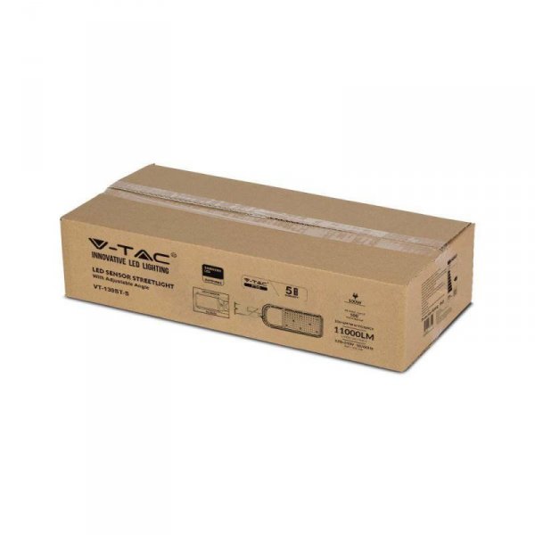 Oprawa Uliczna LED V-TAC SAMSUNG CHIP z regulacją i czujnikiem światła 100W 120Lm/W VT-139ST-S 4000K 11480lm 5 Lat Gwarancji