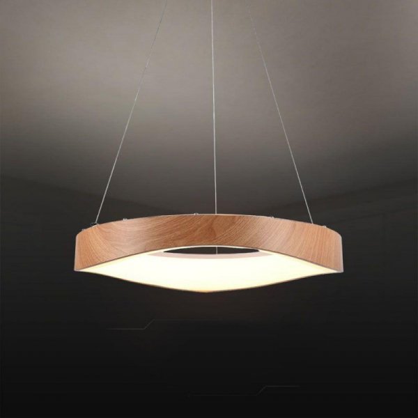 Oprawa Zwieszana V-TAC LED 25W DREWNO fi. 50cm VT-7974 3000K 2800lm