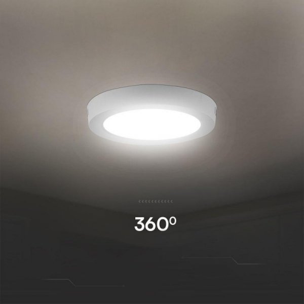 Panel Natynkowy V-TAC 18W LED SAMSUNG CHIP Okrągły 215x30mm VT-60018RD-S 3000K 1850lm 5 Lat Gwarancji