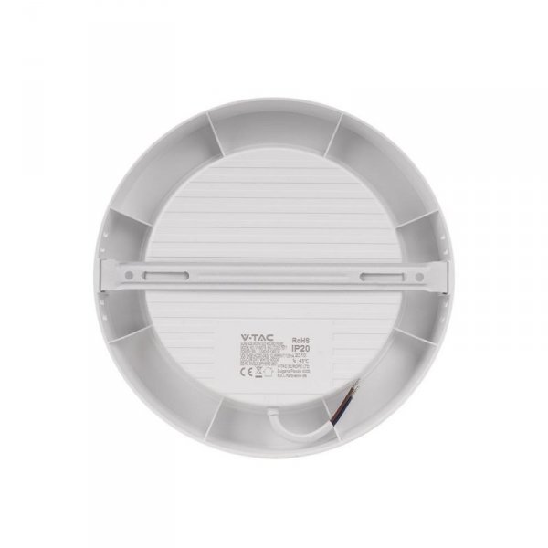 Panel Natynkowy V-TAC 18W LED SAMSUNG CHIP Okrągły 215x30mm VT-60018RD-S 6500K 1980lm 5 Lat Gwarancji