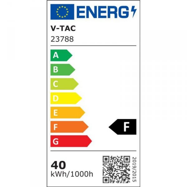 Oprawa V-TAC 40W LED belka liniowa natynkowa 120cm 110Lm/W VT-8340 3000K 4300lm 3 lata gwarancji