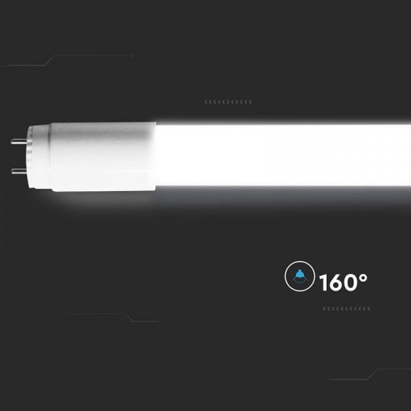 Tuba świetlówka LED T8 V-TAC 60cm 7.5W G13 obrotowa nano plastic 115Lm/w VT-062-N 4000K 850lm 3 lata gwarancji