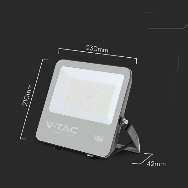 Naświetlacz LED V-TAC CREE CHIP 100W 135lm/W przewód 1m IP65 VT-44101 6500K 11480lm 6 lat gwarancji