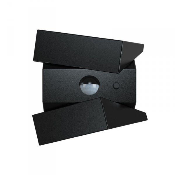 Kinkiet ogrodowy ścienny solarny V-TAC 2,5W CCT czujnik ruchu czarny VT-11025CCT-B 3000K-4000K-6000K 300lm 3 lata gwarancji