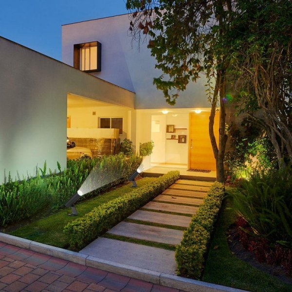 Oprawa gruntowa ogrodowa wbijana aluminiowa V-TAC 2W LED IP65 czarna okrągła VT-10182 3000K 60lm 3 lata gwarancji