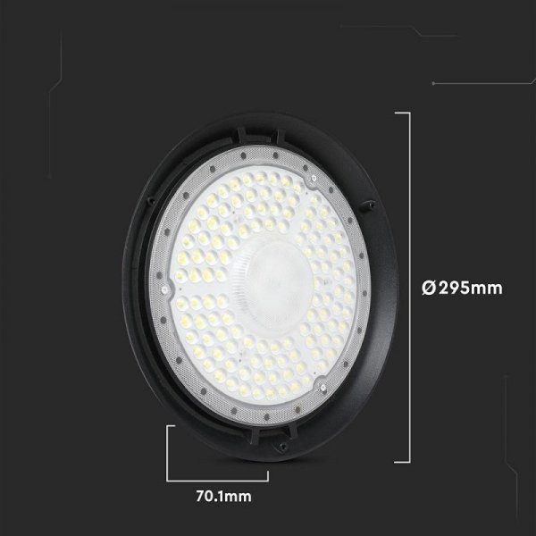 Oprawa V-TAC 200W LED UFO high bay IP65 ALU 135Lm/W VT-92201-N 6500K 27000lm 5 lat gwarancji