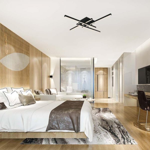 Oprawa sufitowa V-TAC 38W LED czarna VT-7915 4000K 4100lm